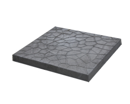 18″ x 18″ cracked ice pre-cast patio slab charcoal